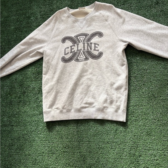 Celine Light Gray Crewneck Sweater - Picture 4 of 9